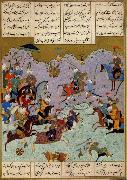 Ali She Nawat Alexander defeats Darius,an allegory of Shah Tahmasp-s defeat of the Uzbeks in 1526 China oil painting reproduction